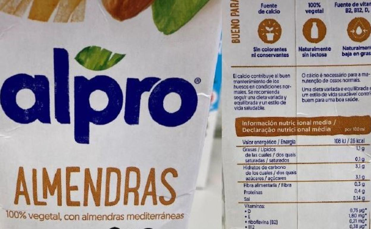 Alerta por la presencia de leche en una bebida de almendras española