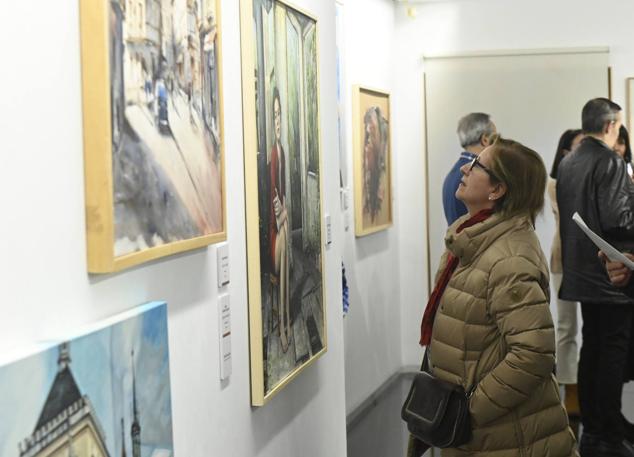 La exposición del II Certamen de Pintura Provincia de Valladolid.