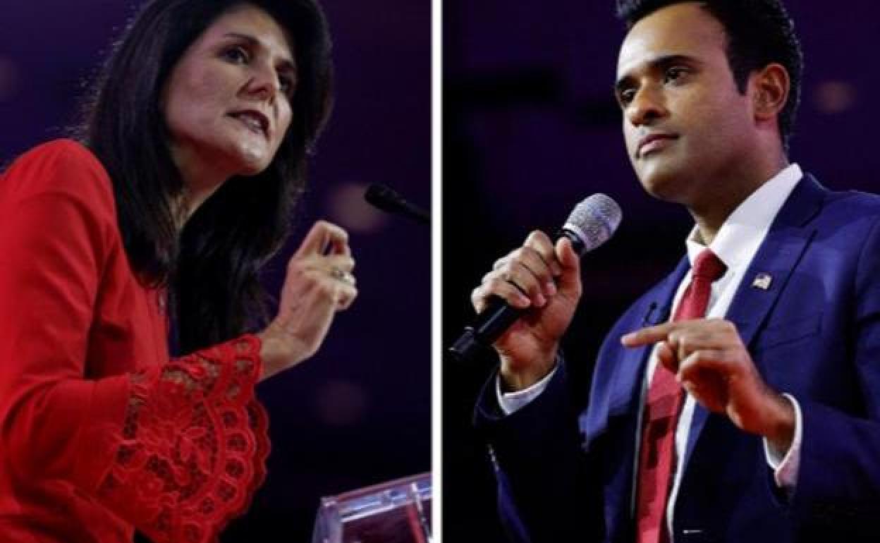 Nikki Haley y Vivek Ramaswamy, ambos con raíces hindúes, pelearán por llegar a la Casa Blanca con el Partido Republicano.