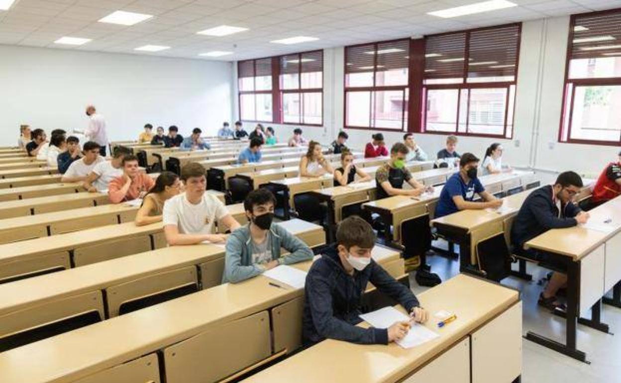 Pruebas de acceso a la universidad, en Valladolid.