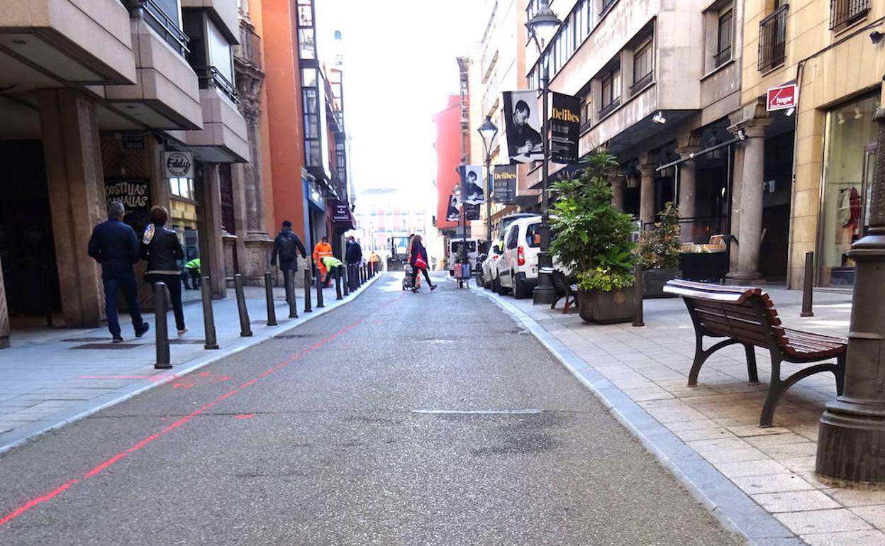 Calle Pasión de Valladolid, donde se produjeron los hechos.