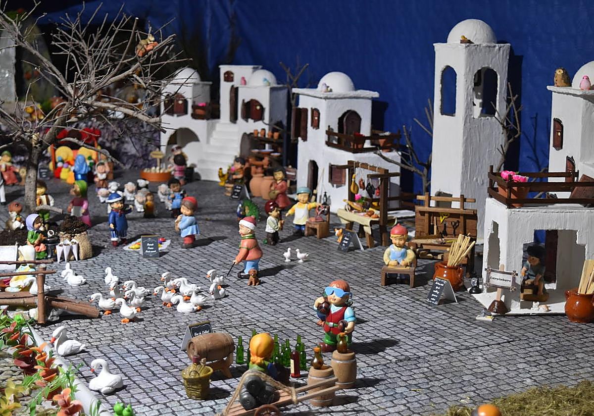 Belén de la familia Pérez Muñoz, premiado por la Diputación de Palencia.