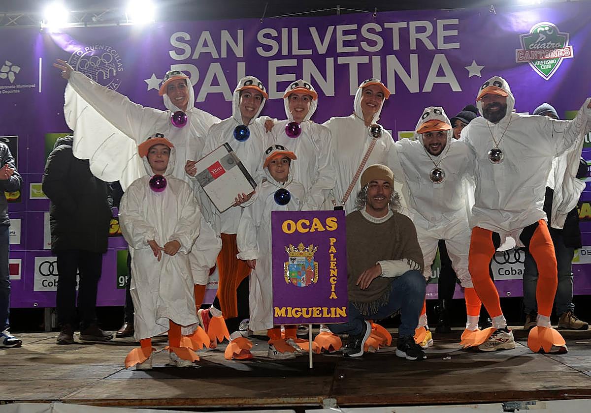 Podios de la San Silvestre Palentina
