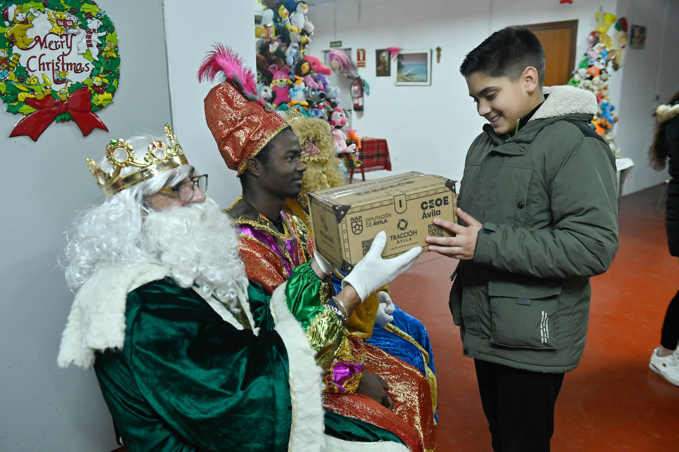 Las imágenes de la visita de los Reyes Magos a San Vicente de Paúl