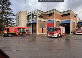 El parque de Bomberos de Vitoria.