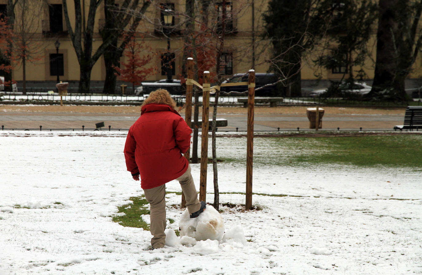 Nevada en La Granja de San Ildefonso