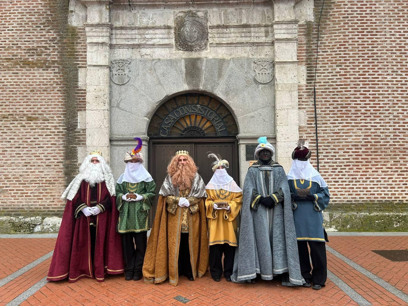 Los Reyes Magos en la Casa Consistorial de Olmedo.