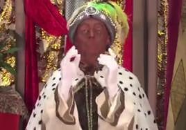 Imágen del polémico video del rey Baltasar.