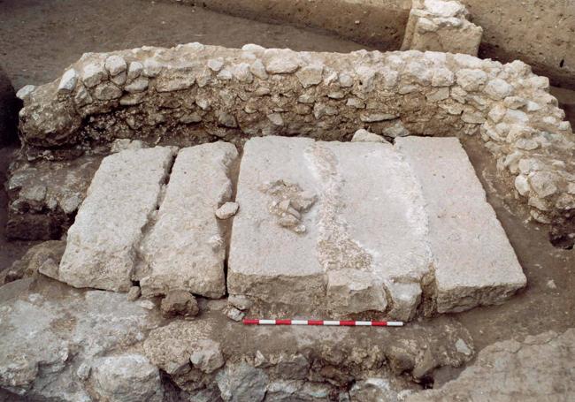 Depósito de agua perteneciente al abastecimiento de agua dell monasterio.