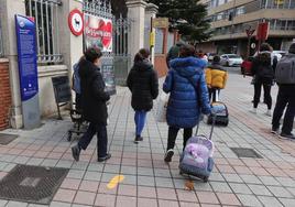 Señalización del proyecto 'caminos escolares' a la altura de la Huerta de Guadián.