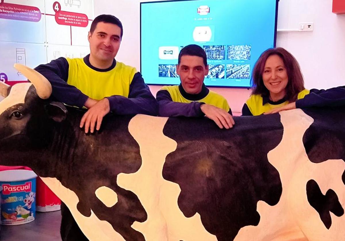 Pablo Sanz, Francisco García y Carolina Andrés, los trabajadores seleccionados para el inicio del proyecto.