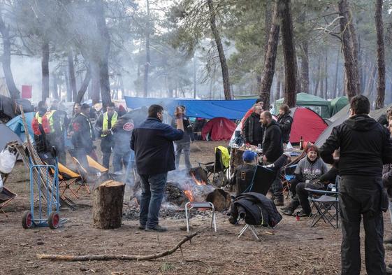 Primera jornada de la concentración motera en Cantalejo