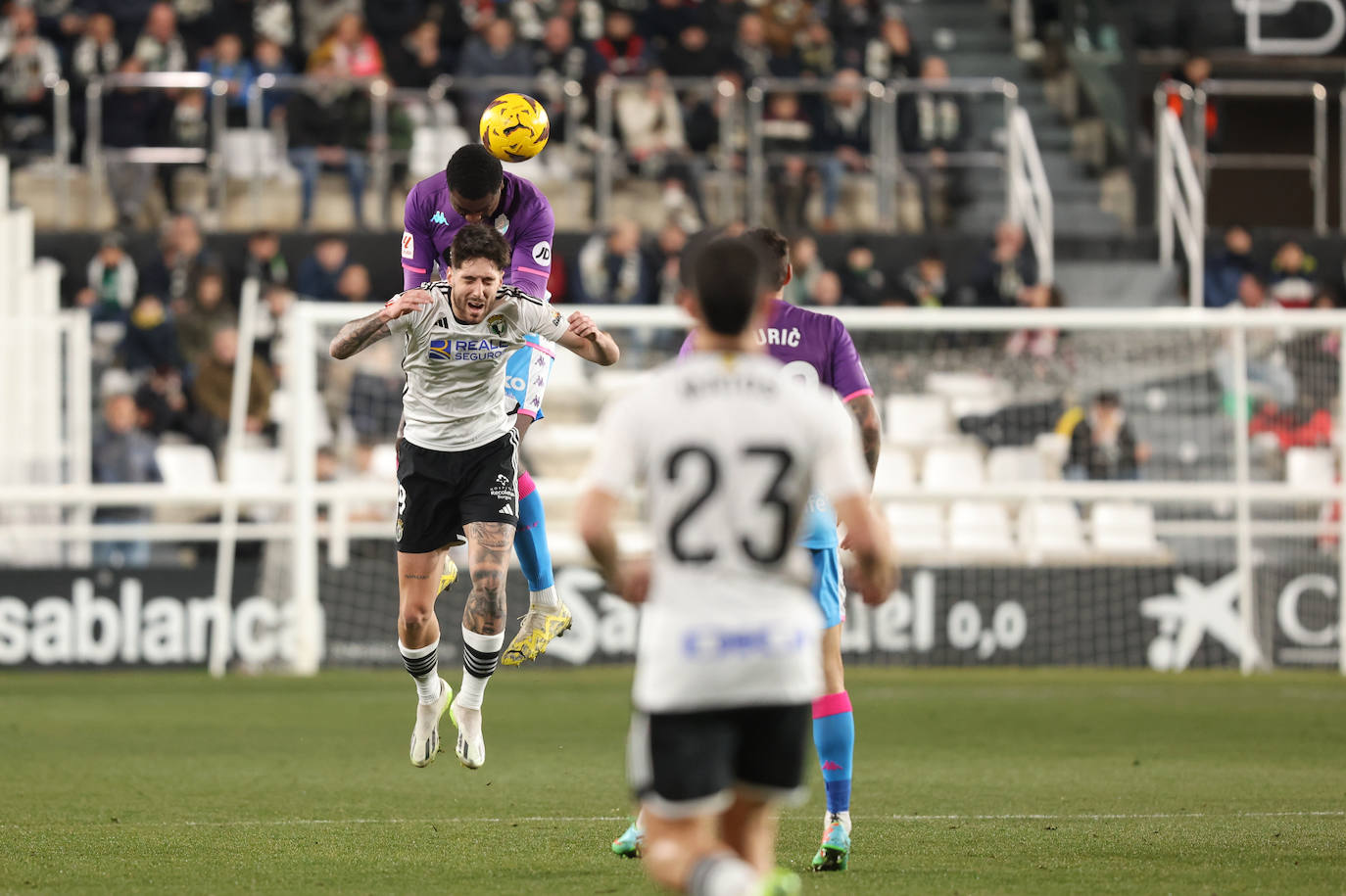 El encuentro entre el Burgos CF y el Real Valladolid, en imágenes