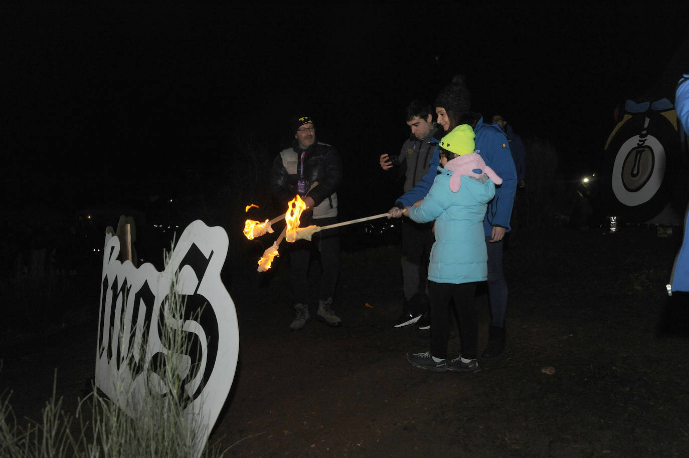 La quema de la falla de Pingüinos, un clásico de la concentración