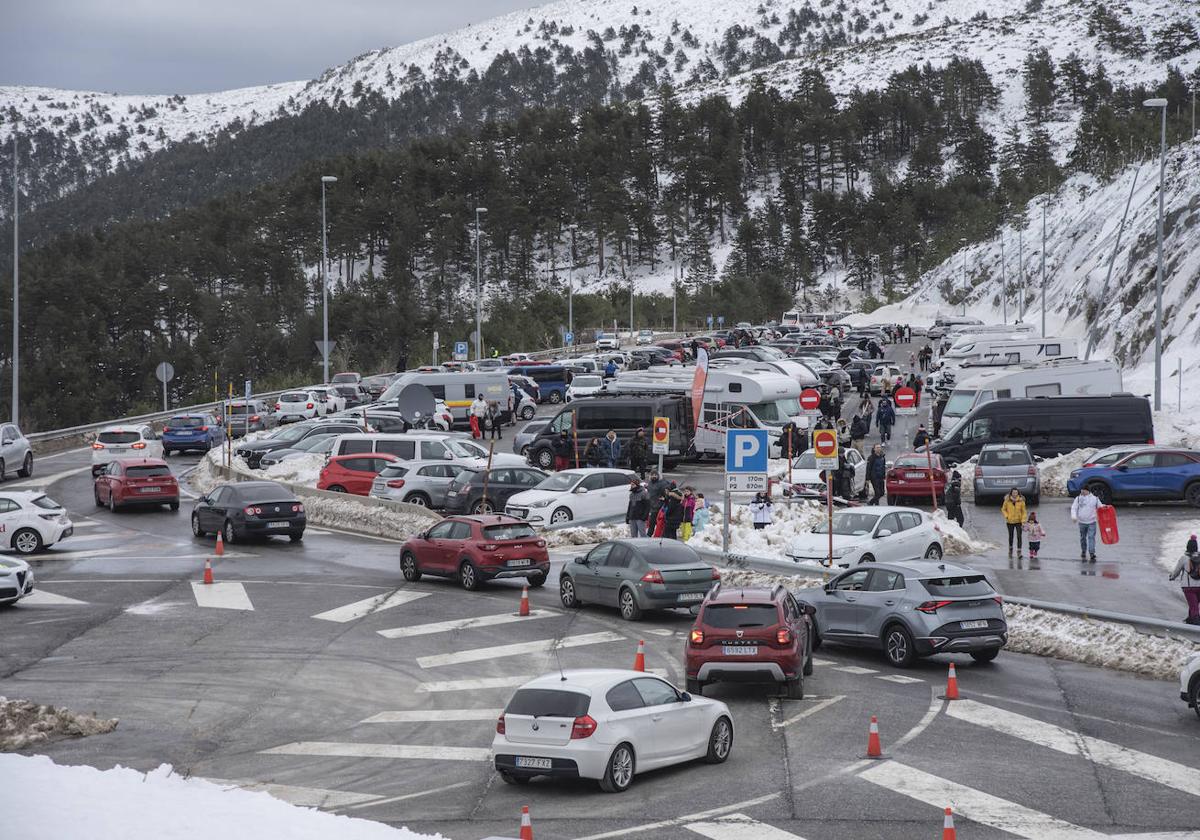 Los colapsos en Navacerrada, en imágenes