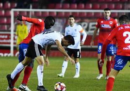 Partido entre el Numancia y la Gimnástica Segoviana