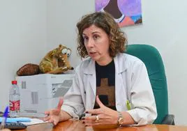La doctora Ruth González Collantes, en la consulta del Clínico de Valladolid.