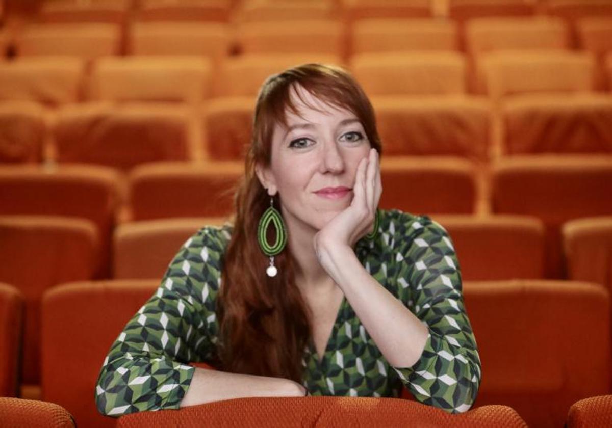 Amaya Villar, directora del documental nominado a los Goya 'Contigo, contigo y sin mí', en los cines Casablanca.