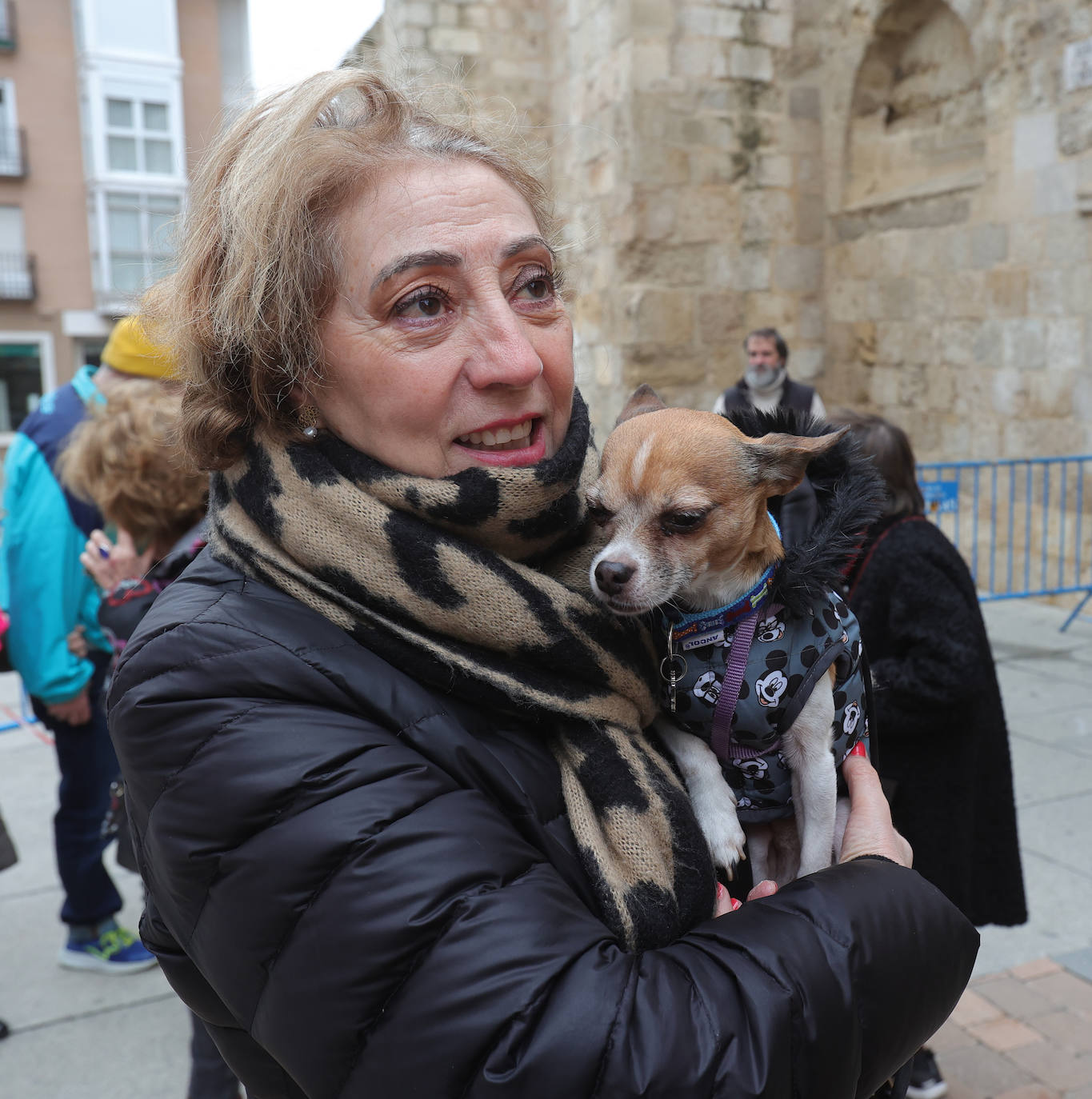 Las mascotas reciben la bendición de San Antón en la iglesia de San Miguel