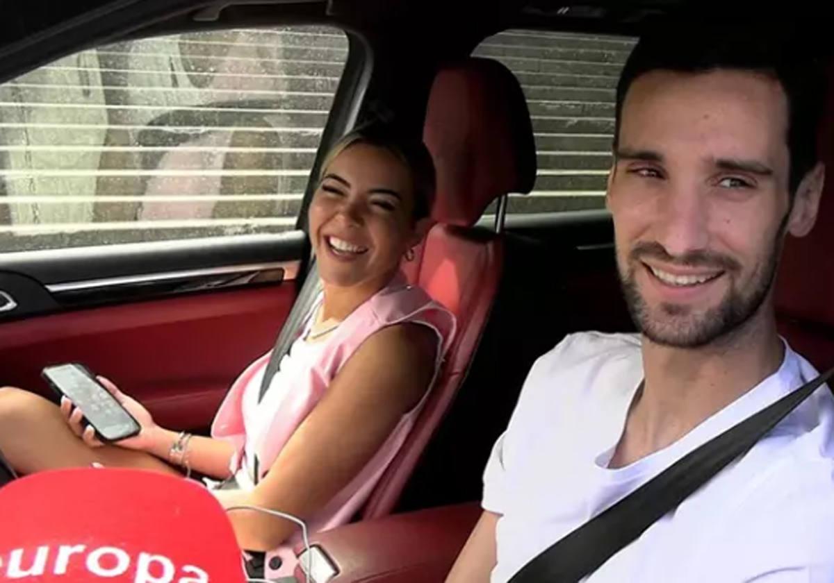 Sergio Rico junto a su mujer Alba Silva, en una imagen de archivo.