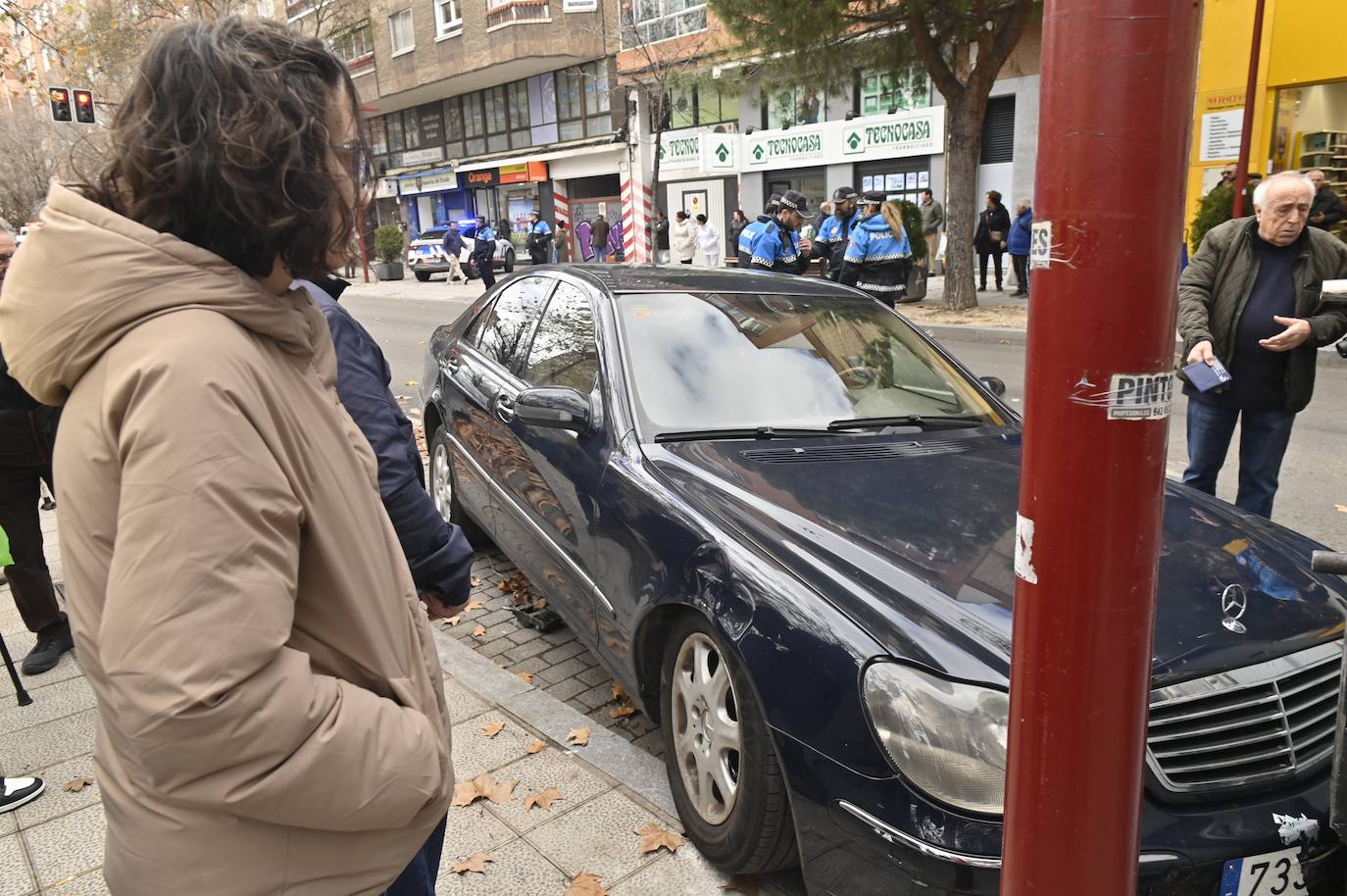 Las imágenes del impactante accidente en la calle Cigüeña