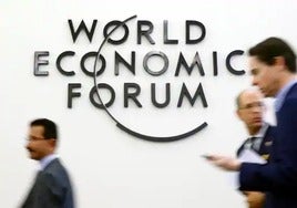 Asistentes al Foro Económico Mundial en Davos.