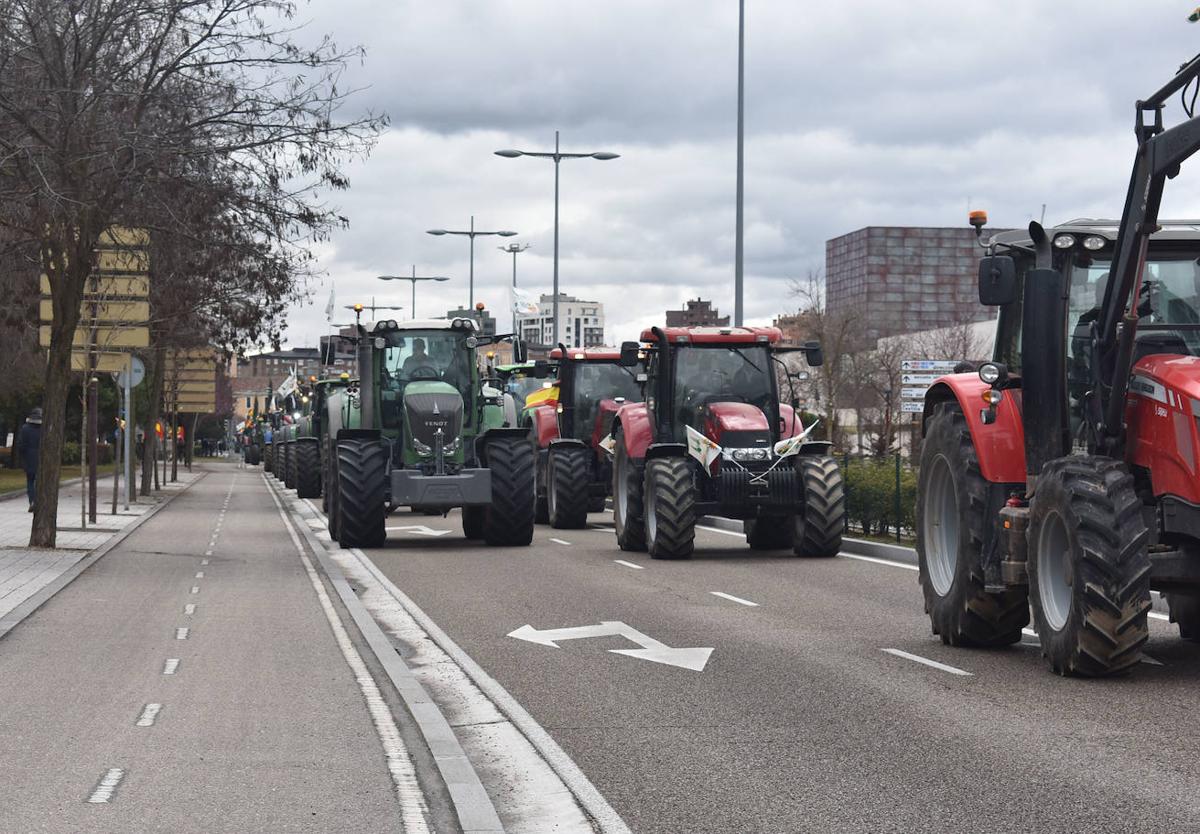 Movilización de agricultores.