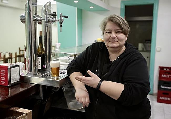 Daniela Lazarova, en el Bar Peñafiel.