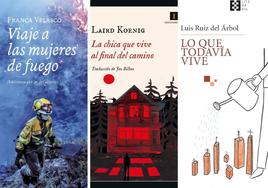 Portadas de los tres libros recomendados de la semana.