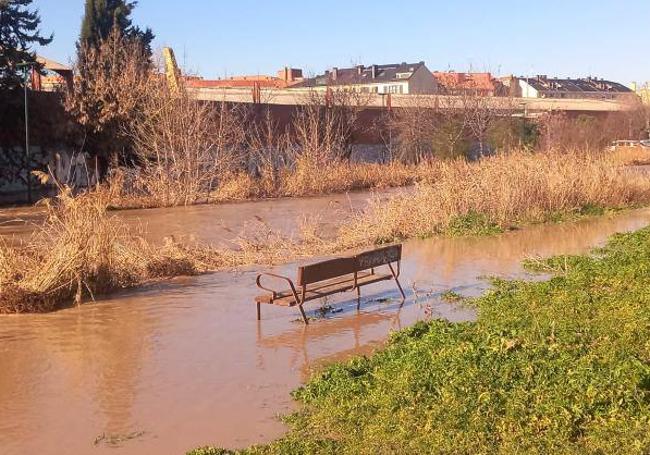 Desbordamiento del Zapardiel en Medina del Campo.