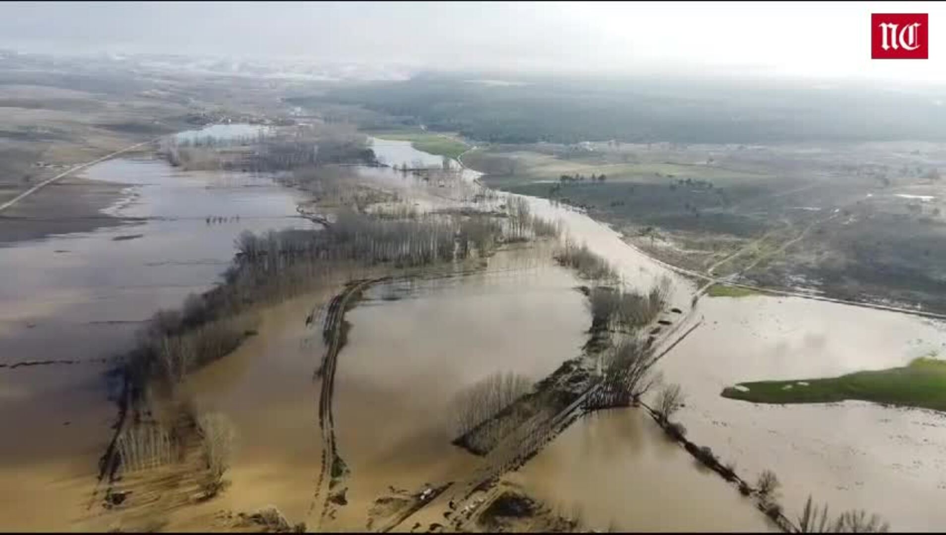 Inundaciones por la crecida del Duratón en Segovia