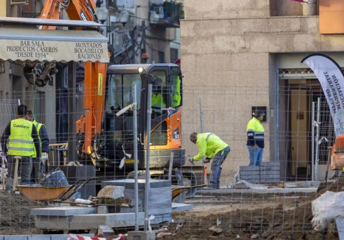 Trabajadores de la construcción.