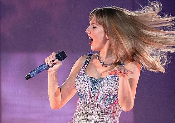 Taylor Swift, en uno de sus conciertos.