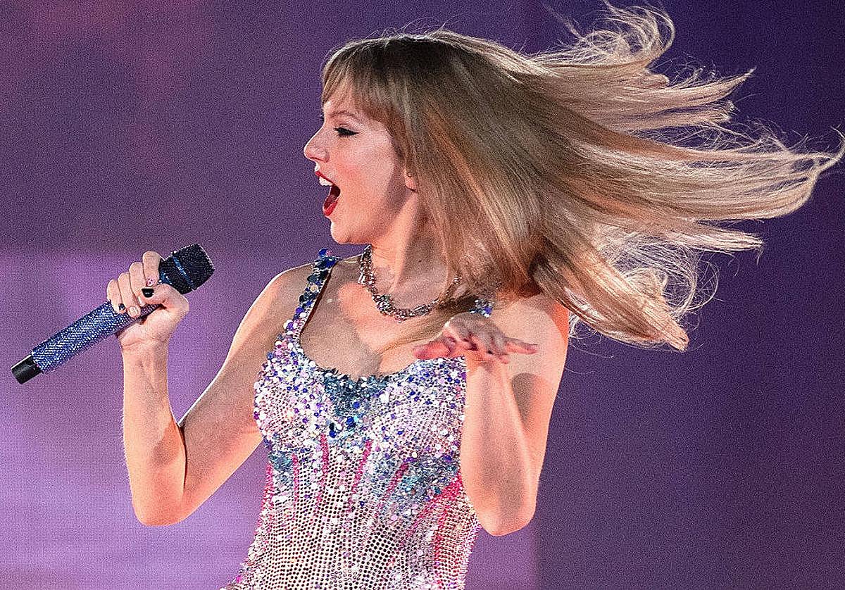 Taylor Swift, en uno de sus conciertos.