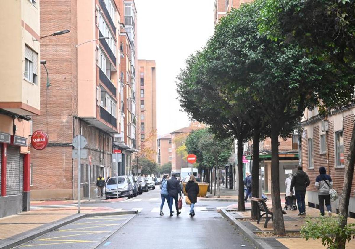 Calle Aurora en Valladolid.