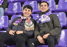 Aficionados en la grada del José Zorrilla