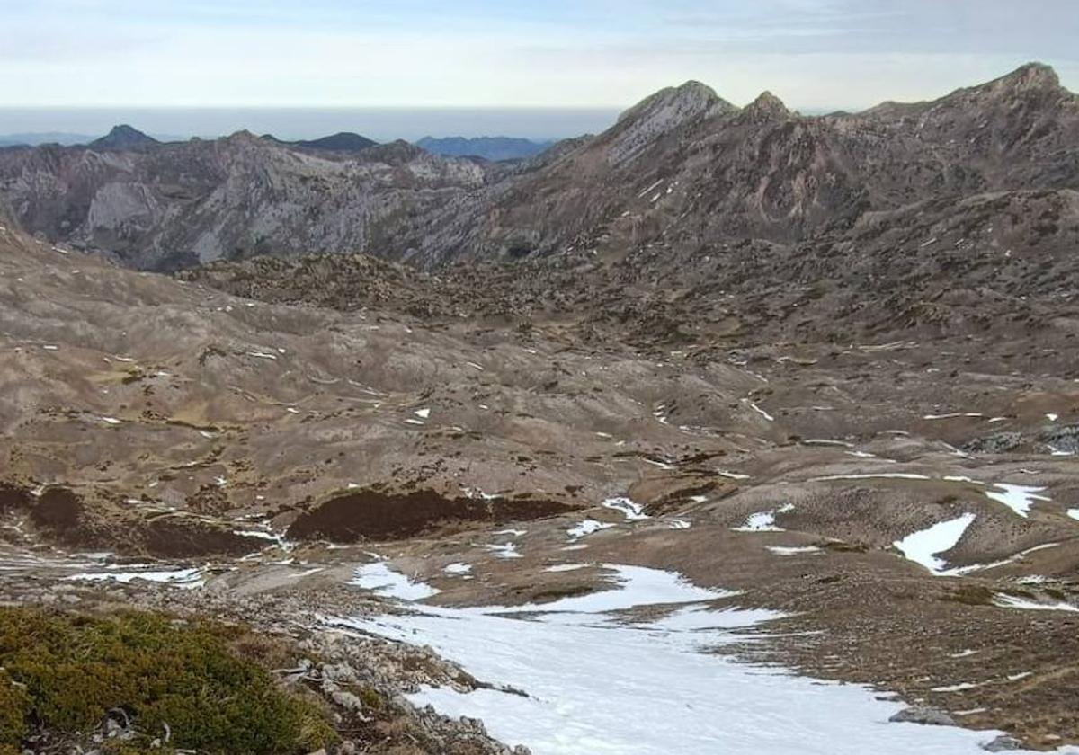 La zona de Cuetalbo, junto a Peña Orniz, en León, a más de dos mil metros de altitud.