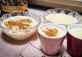 Arroz con leche casero.