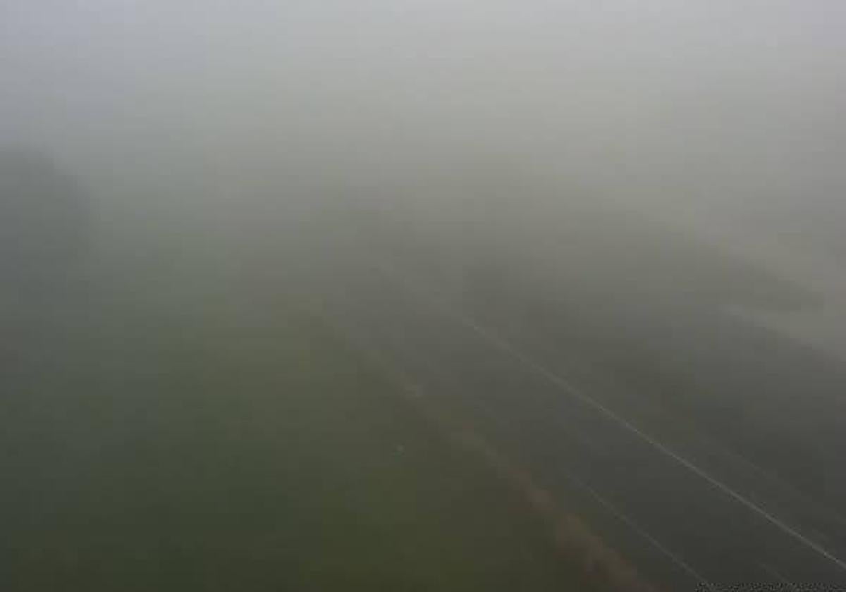 Estado de la A-6 este jueves por la mañana en la provincia de Valladolid.