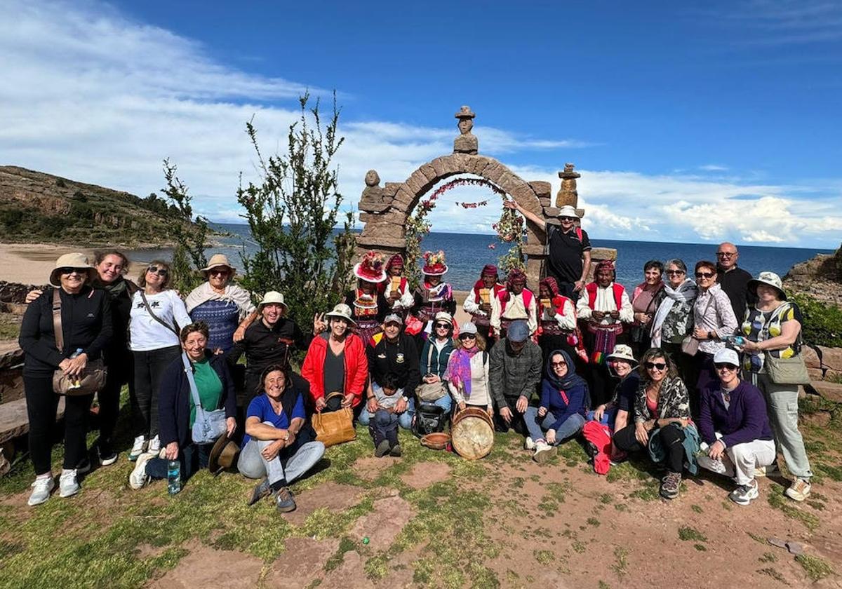 Los turistas vallisoletanos en su viaje a Perú.