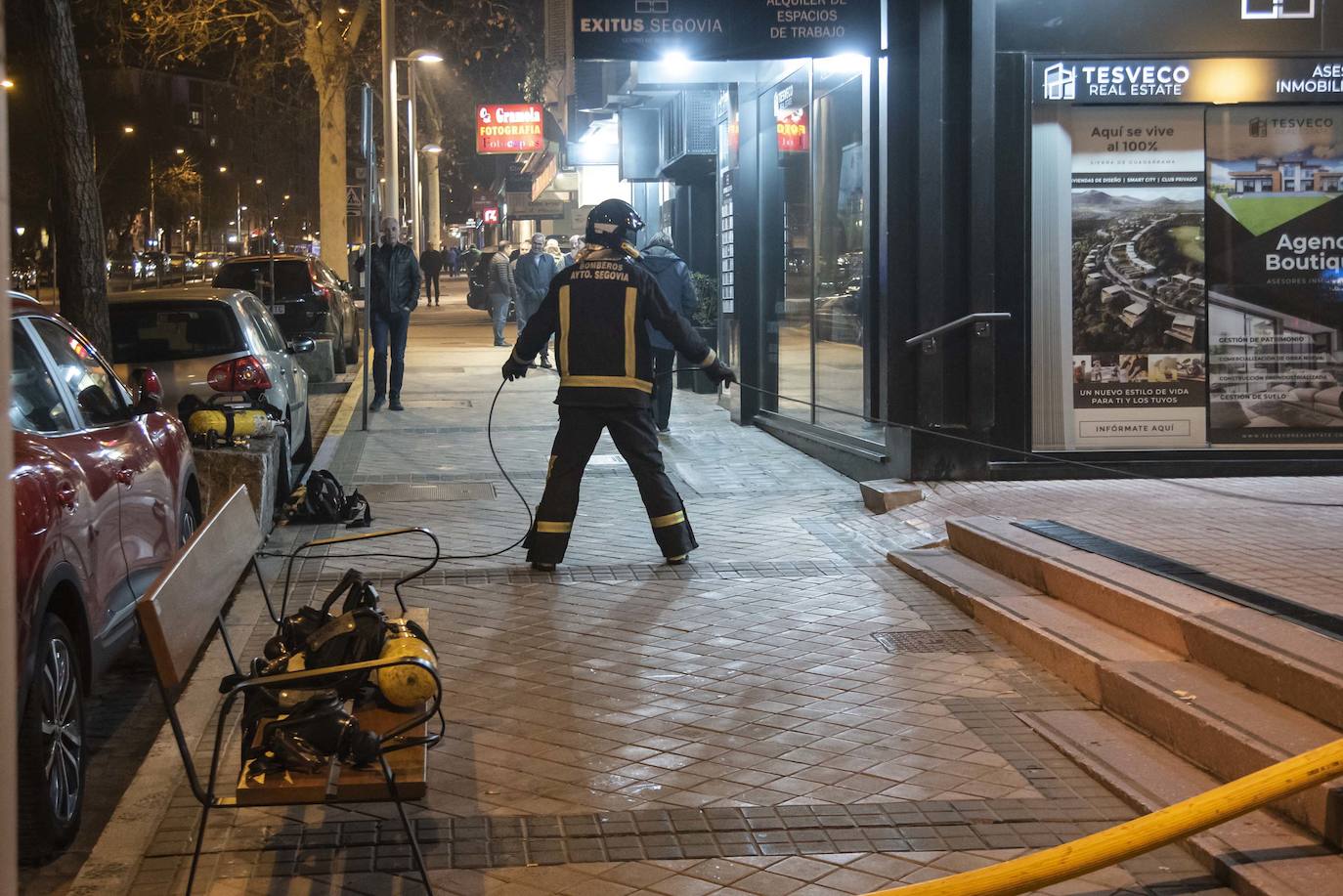 El incendio en Mahonías, en imágenes