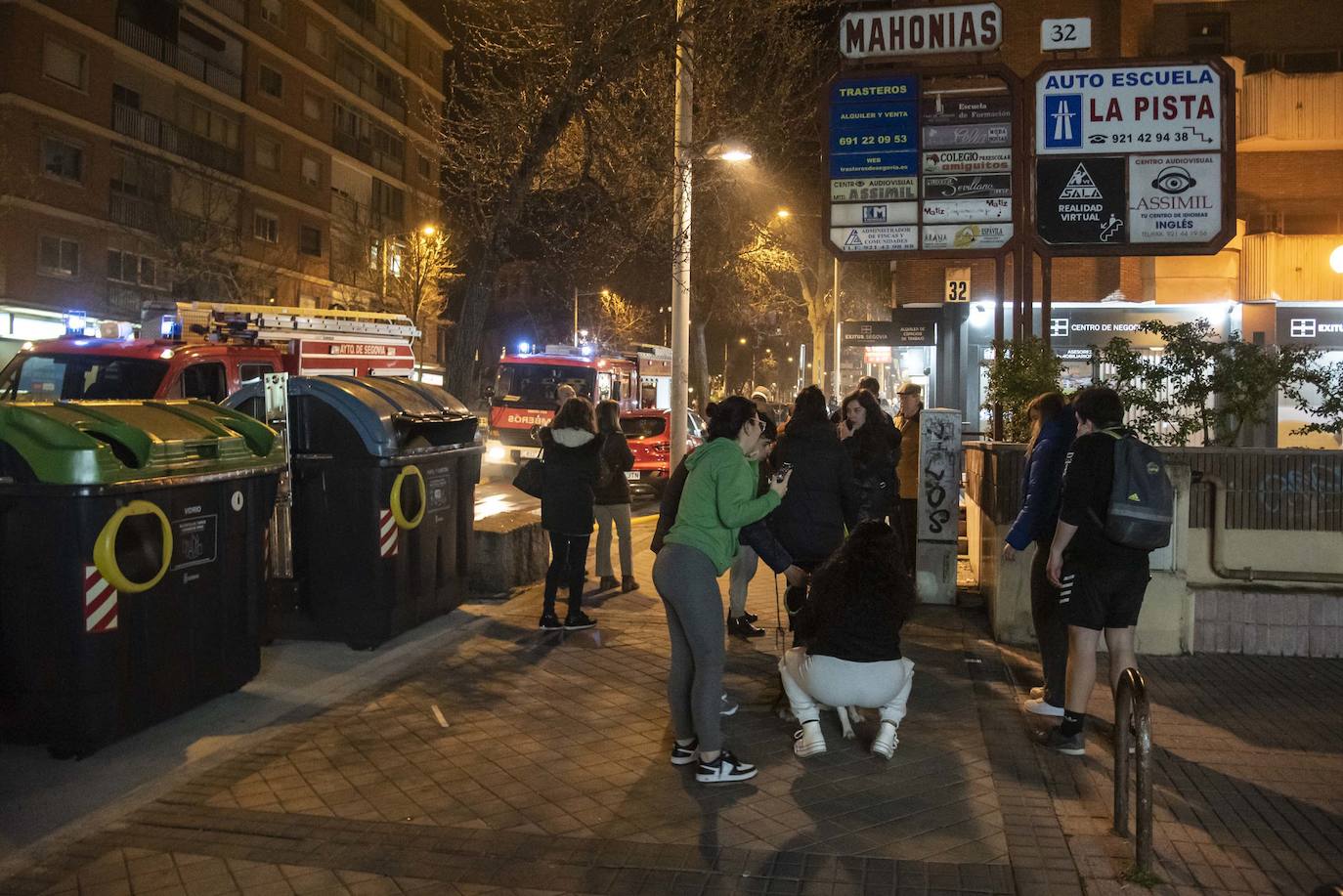 El incendio en Mahonías, en imágenes