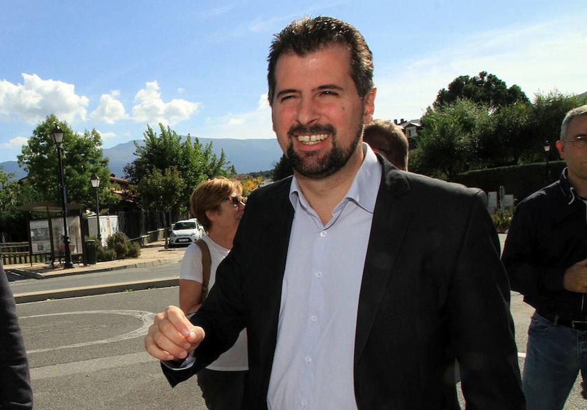 El secretario general del PSOE de Castilla y León, Luis Tudanca, en una anterior visita a Segovia.