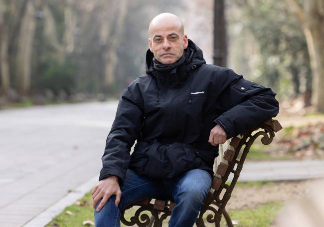 Eduardo Ordóñez Póliz, en el Campo Grande de Valladolid.