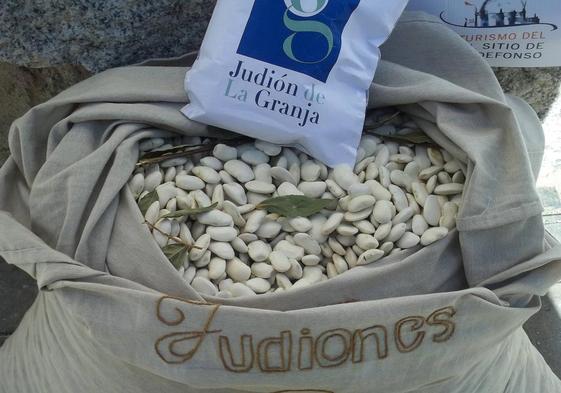 Bolsa de judiones de La Granja pertenecientes a la Marca de Garantía.