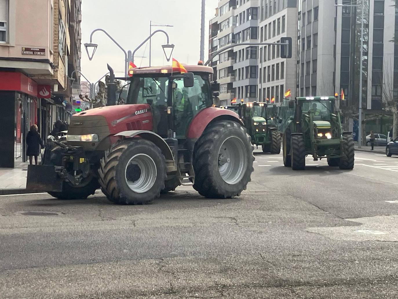 La tractorada se une en el recinto ferial de Palencia