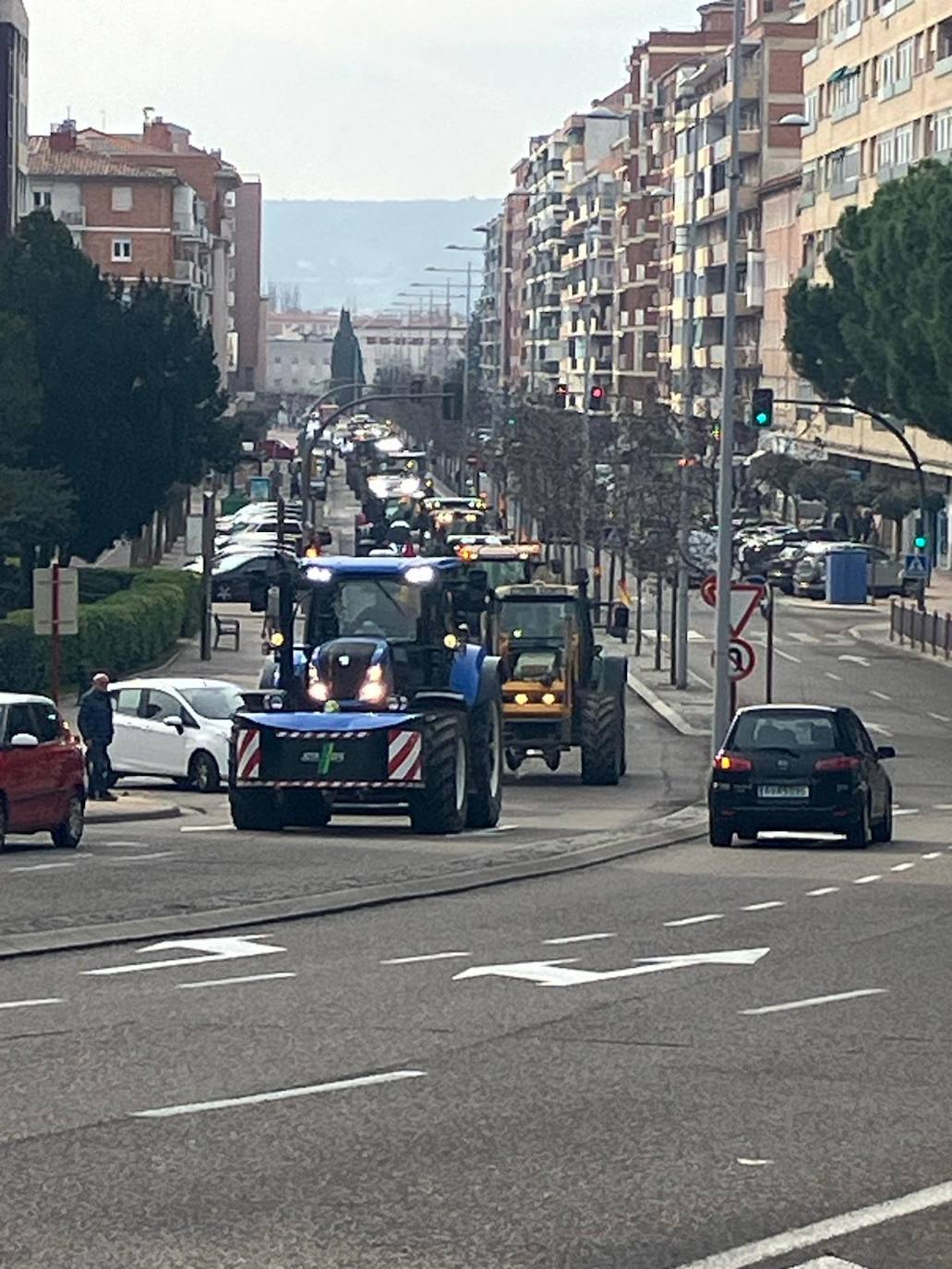 La tractorada se une en el recinto ferial de Palencia