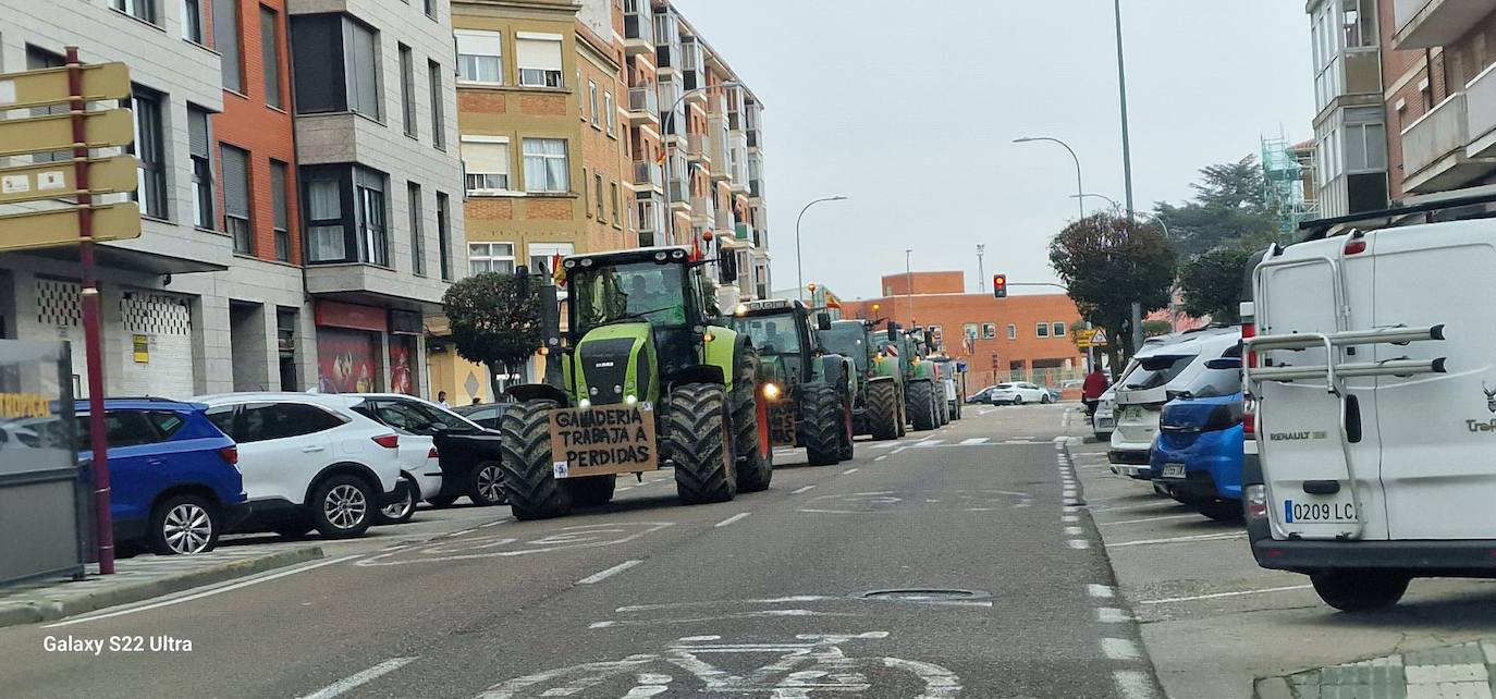 La tractorada se une en el recinto ferial de Palencia