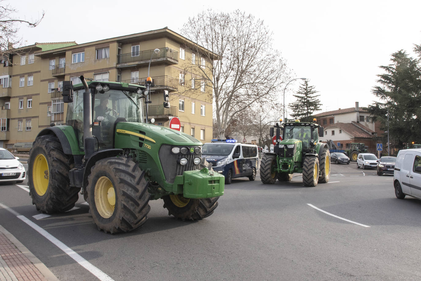 La tractorada por el centro de Segovia, en imágenes