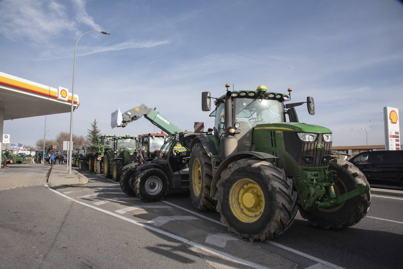 La tractorada por el centro de Segovia, en imágenes